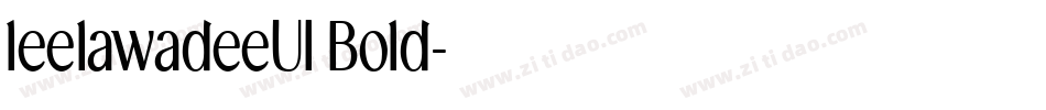 leelawadeeUI Bold字体转换